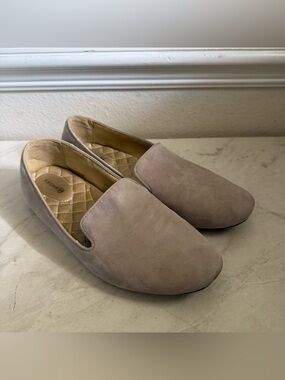 Birdies Neutral Suede Slip-On Loafers